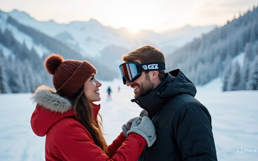 Trouver l’Amour au ski : adrénaline, chaleur et terrain glissant